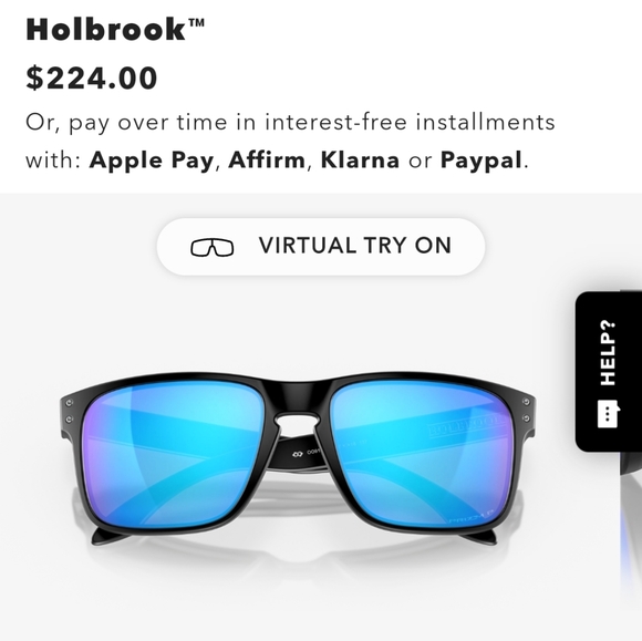 OAKLEY HOLBROOK Saphire Prizm Polarized Sunglasses - Picture 3 of 6